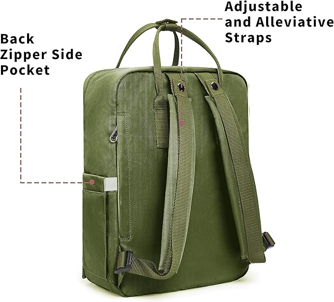 KALIDI Casual Laptop Backpack 15 Inches Classic Camping Rucksack Travel Outdoor - Image 4