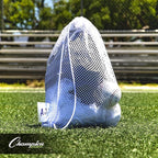 Champion Sports Mesh Equipment Bag – Heavy-Duty Nylon Drawstring Bag - Image 9