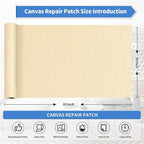 KING MOUNTAIN Canvas Repair Patch 16×60 Inch Self-Adhesive Waterproof Fabric - Image 4