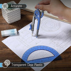 Mr. Pen- Geometry Compass and Protractor Set, 6 Inch Compass, 6 Inch Protractor - Image 4