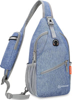ZOMAKE Sling Bag, Small Crossbody Sling Backpack, Water Resistant Shoulder - Image 3