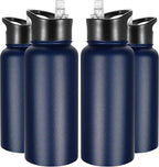 VEGOND 32 oz Insulated Water Bottle Bulk Stainless Steel Metal Water Bottles by VEGOND