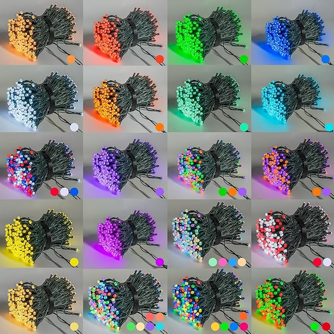 Dazzle Bright Smart Christmas String Lights, 98FT 300 LED RGB Color Changing - Image 2