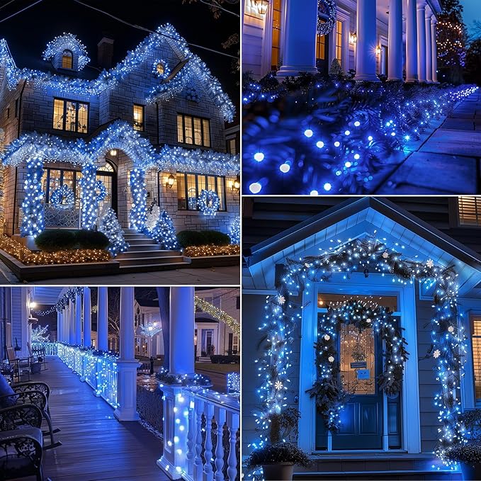 Brightown Battery Operated Christmas Lights 2 Pack 18 Feet 50 LED Clear Mini - Image 5