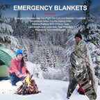 9 Pack Emergency Blankets, Outdoor Survival Emergency Insulated Gear, Mylar - Image 5