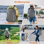Waterproof Foldable Backpack Dry Storage Lightweight Daypack 35L Outdoor - Image 5