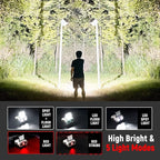 Hopedone LED Hard Hat Light, 800Lumens Rechargeable Dimmable Clip on Cap Lights - Image 3