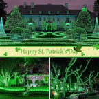 btfarm 4 Pack St Patricks Day Fairy Lights, 320LED 132FT Green Solar String - Image 5