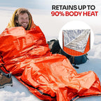 Emergency Sleeping Bag for Survival Gear and Supplies Life Bivy Sack Waterproof - Image 3