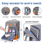 PILLANI Baby Diaper Bag Backpack - Image 5