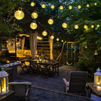 Joomer Solar String Lights Outdoor, 65FT 100LED Globe String Lights 8 Lighting - Image 7