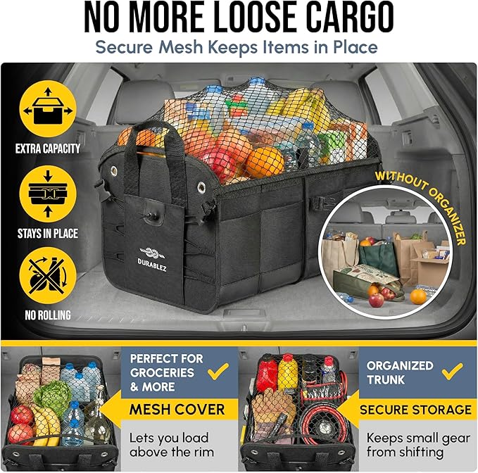 Trunk Organizer 5-Section Modular XL Car Storage System – Extra Large Cargo - Image 6