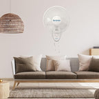 Hurricane 16" Supreme Oscillating Wall Mount Fan w/ 3 Quiet Speeds, Workshops & - Image 7