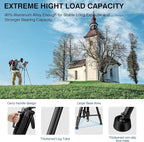 Tripod for Camera, Professional Heavy Duty Compact Camera Stand for Phone - Image 3