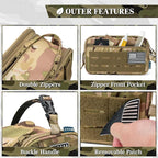 PAVILIA Tactical Toiletry Bag for Men, Travel Hygiene Bag, Military Gear Dopp - Image 4