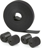 25 Ft x 1 inch Hook and Loop Roll, Reusable Fastening Cable Ties, Office and by NBTORCH