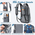 BECOJADDE 15L Small Hiking Backpack - Image 2