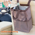 Ginsco New Leak-Proof Travel Trash Bag, Hanging Car Trash Can - Image 2