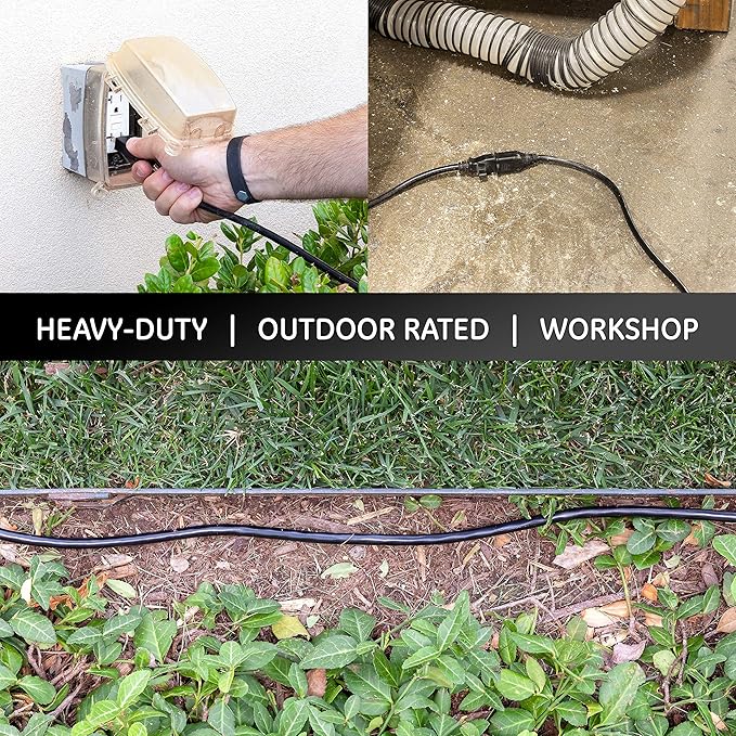 UltraPro Outdoor Extension Cord, 15 Ft, Heavy Duty, UL Certified 3 Prong - Image 6