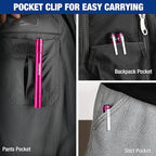 WORKPRO LED Pen Light, Aluminum Pen Flashlights, Pocket Flashlight - Image 5